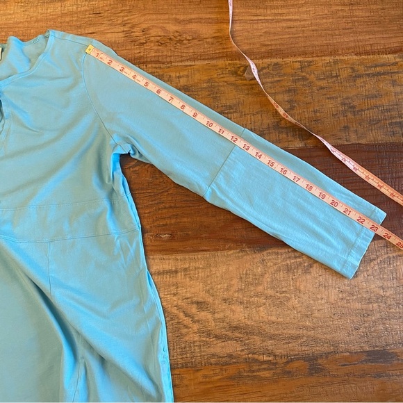 Talbots Size Large shirt top Knit Keyhole Tassel 3/4 Sleeve Top - Picture 8 of 9